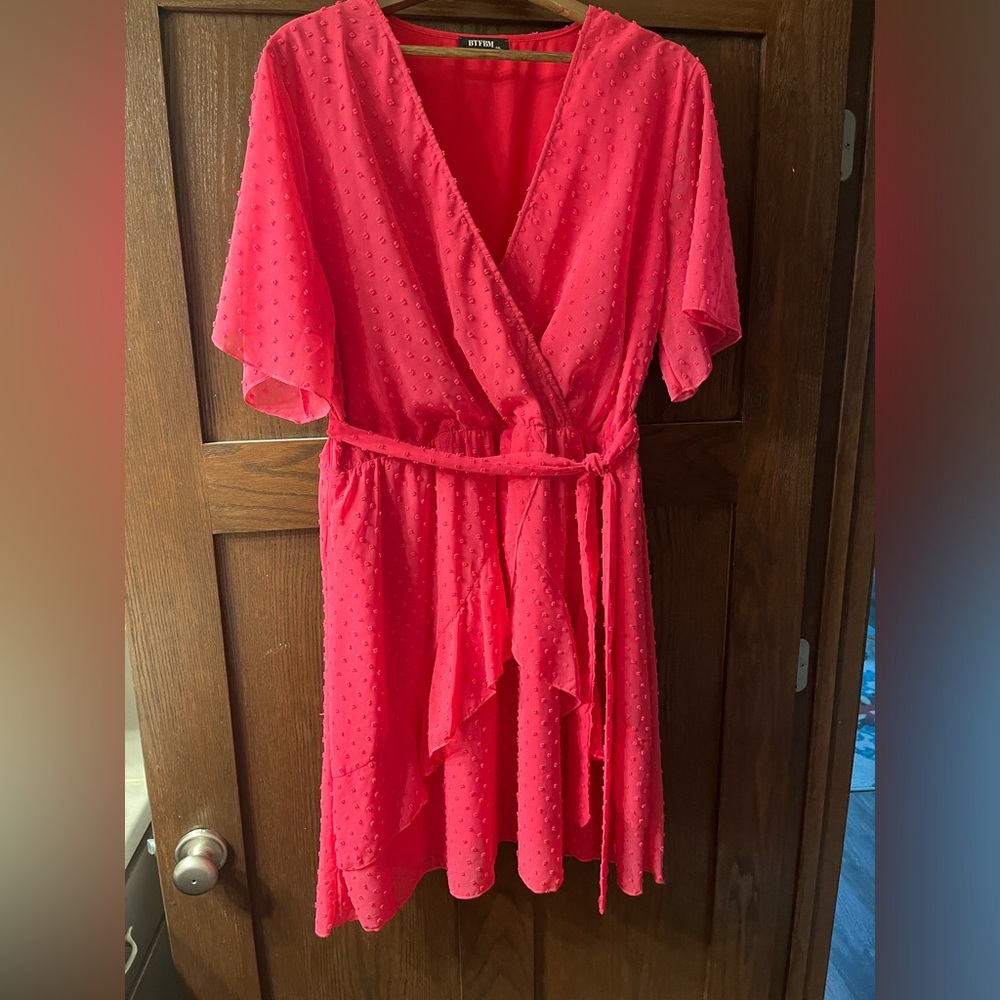 Pink dot dress